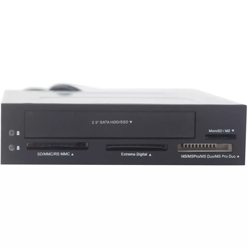 Считыватель флеш-карт Gembird SD/MMC/RS-MMC/MicroSD + 2.5'' HDD/SSD (FDI2-ALLIN1-03)