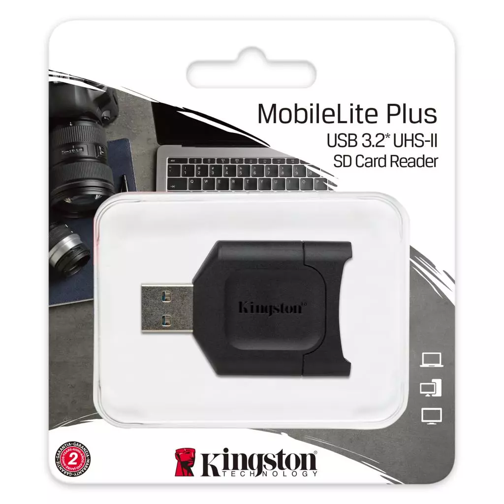Считыватель флеш-карт Kingston USB 3.1 SDHC/SDXC UHS-II MobileLite Plus (MLP) - 2 Считыватель флеш-карт Kingston USB 3.1 SDHC/SDXC UHS-II MobileLite Plus (MLP) - 2