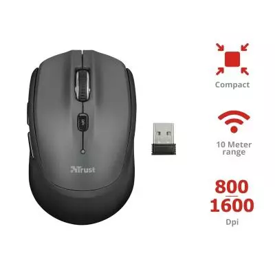 Мышка Trust Nona Compact Wireless Black (23177) - 3