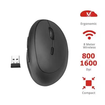 Мышка Trust Orbo Compact Ergonomic Wireless Black (23002) - 5 Мышка Trust Orbo Compact Ergonomic Wireless Black (23002) - 5