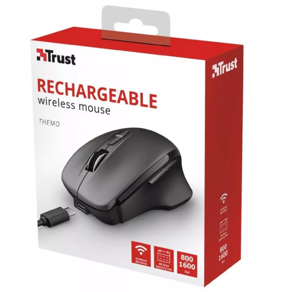 Мышка Trust Themo Wireless Black (23340) - 3
