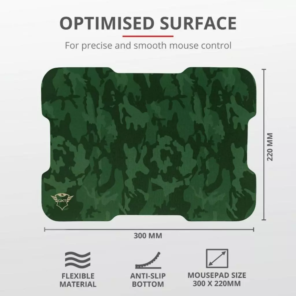 Мышка Trust GXT 781 Rixa Camo Mouse & Pad USB Camouflage (23611) - 8 Мышка Trust GXT 781 Rixa Camo Mouse & Pad USB Camouflage (23611) - 8