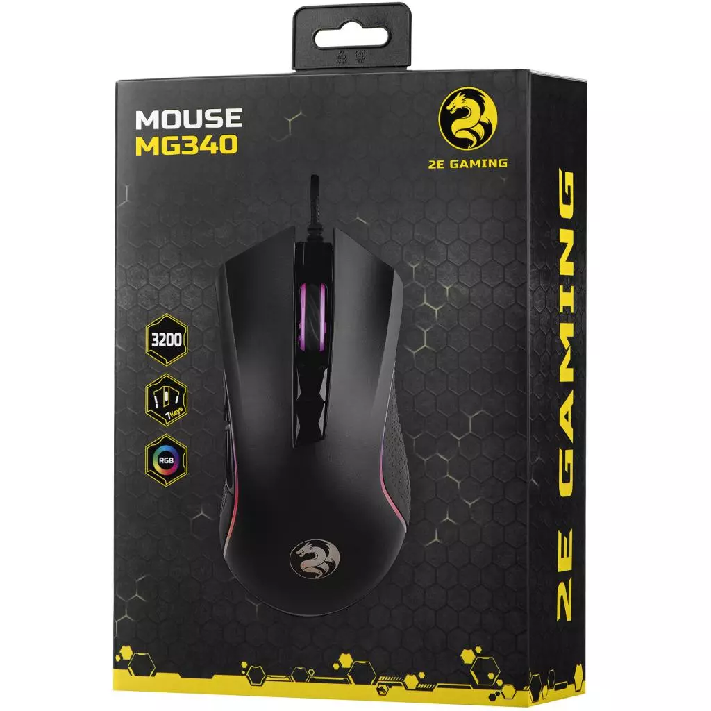 Мышка 2E MG340 RGB USB Black (2E-MG340UB) - 4 Мышка 2E MG340 RGB USB Black (2E-MG340UB) - 4