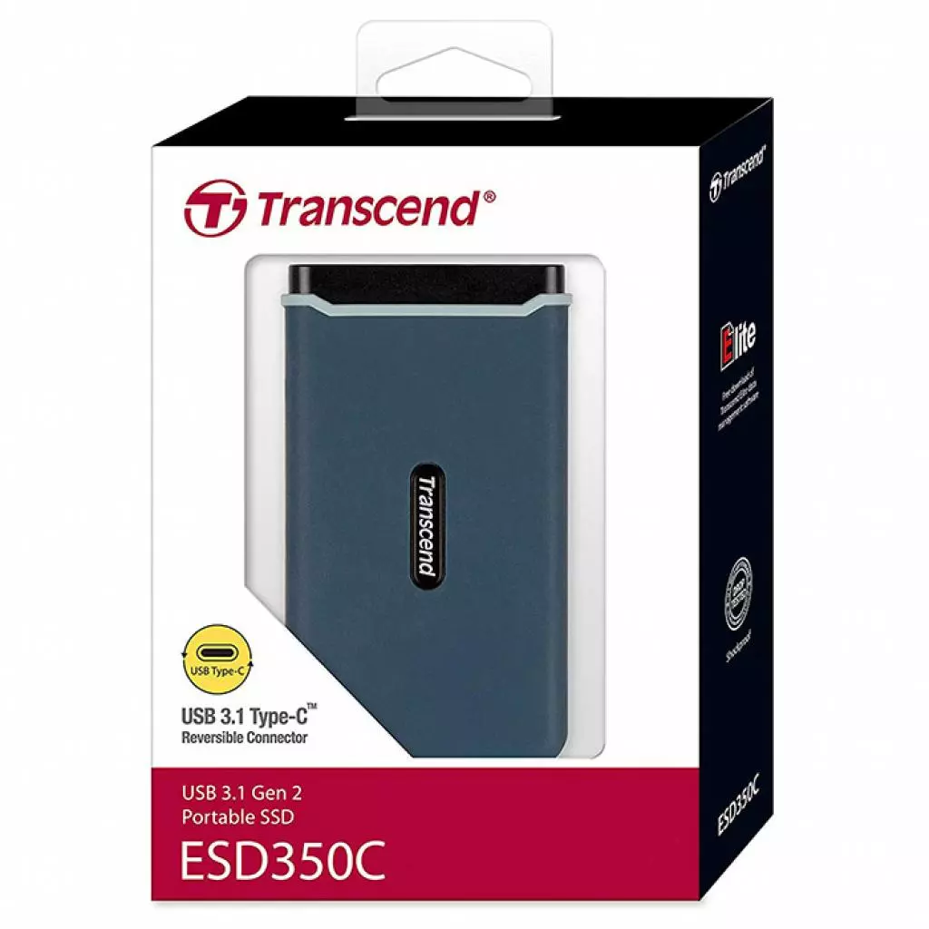 Накопитель SSD USB 3.1 960GB Transcend (TS960GESD350C) - 3