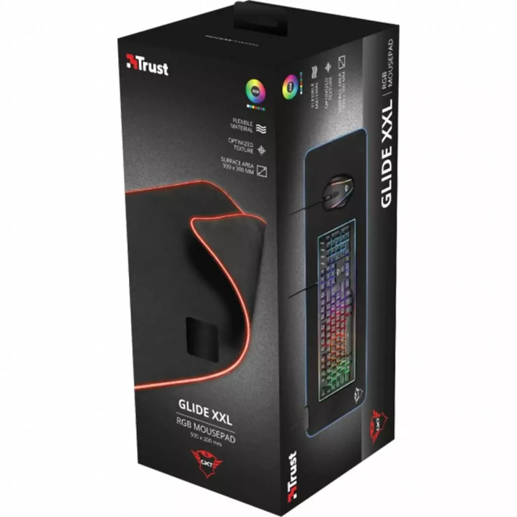 Коврик для мышки Trust GXT764 Glide-Flex RGB XXl Mpad (23395) - 3 Коврик для мышки Trust GXT764 Glide-Flex RGB XXl Mpad (23395) - 3