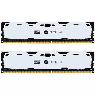 Модуль памяти для компьютера DDR4 16GB (2x8GB) 2400 MHz Iridium White Goodram (IR-W2400D464L15S/16GDC)