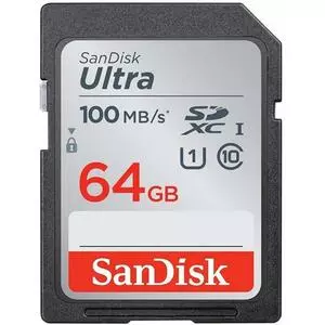 Карта памяти SanDisk 64GB SDXC class 10 UHS-I Ultra (SDSDUNR-064G-GN6IN)