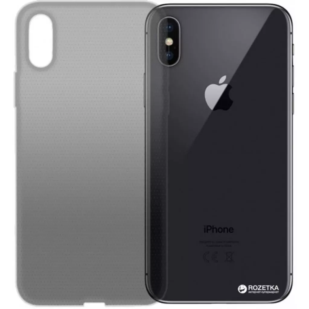 Чехол для моб. телефона Global (TPU) Extra Slim Apple iPhone X (Dark) (1283126479229)