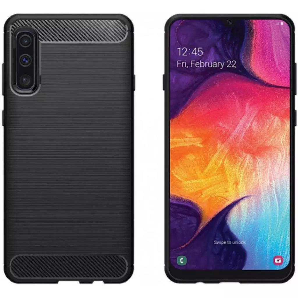 Чехол для моб. телефона Global GlobalCase Leo Samsung A50 (Black) (1283126491320)