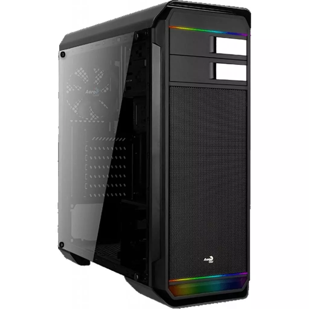 Корпус AeroCool Aero-500G RGB BK