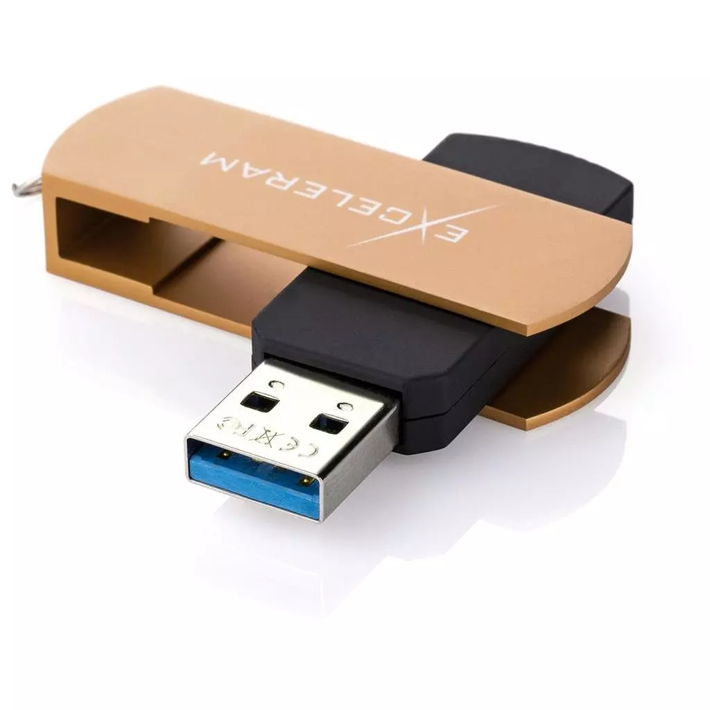 USB флеш накопитель eXceleram 128GB P2 Series Brown/Black USB 3.1 Gen 1 (EXP2U3BRB128) - 1 USB флеш накопитель eXceleram 128GB P2 Series Brown/Black USB 3.1 Gen 1 (EXP2U3BRB128) - 1