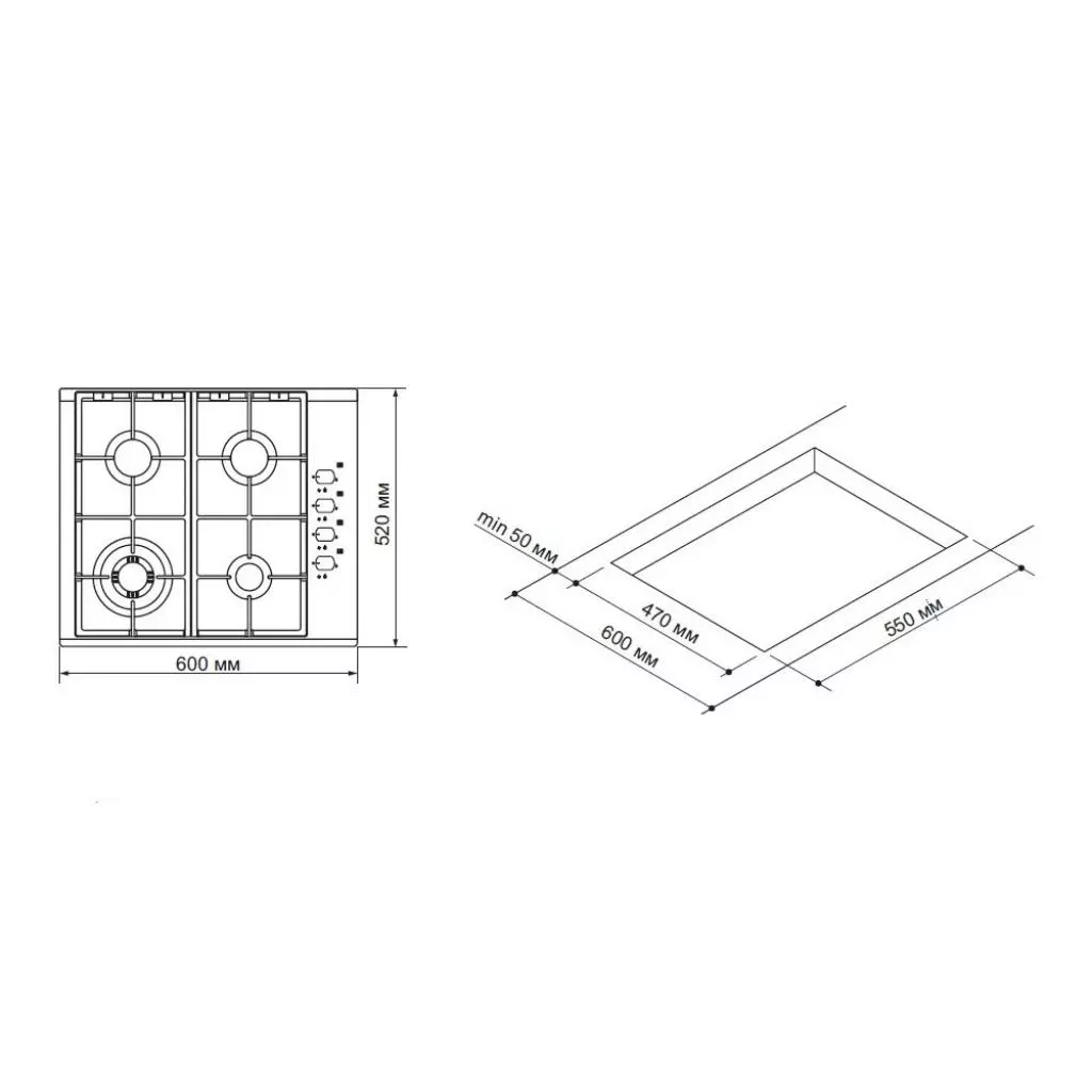 Варочная поверхность Pyramida PSG 614 BLACK LUXE (PSG614BLACKLUXE) - 3 Варочная поверхность Pyramida PSG 614 BLACK LUXE (PSG614BLACKLUXE) - 3