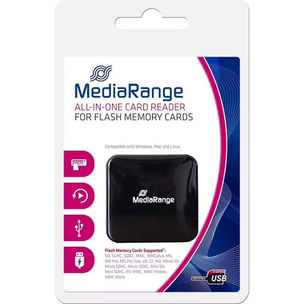 Считыватель флеш-карт Mediarange USB 2.0 All-in-one (MRCS501) - 3 Считыватель флеш-карт Mediarange USB 2.0 All-in-one (MRCS501) - 3