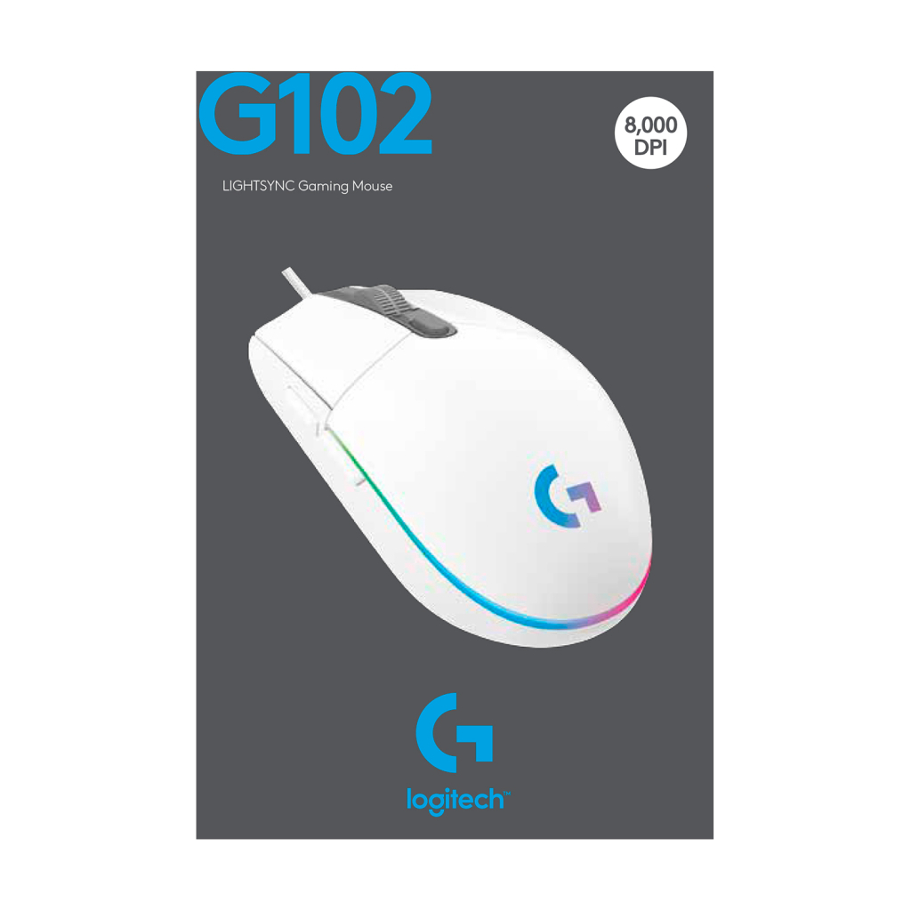 Мышка Logitech G102 Lightsync White (910-005824) - 9