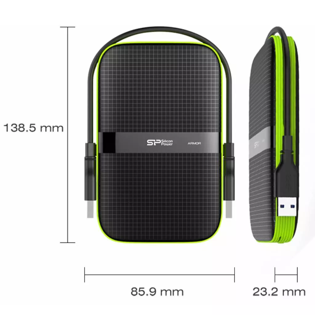 Внешний жесткий диск 2.5" 5TB Silicon Power (SP050TBPHDA60S3K) - 7