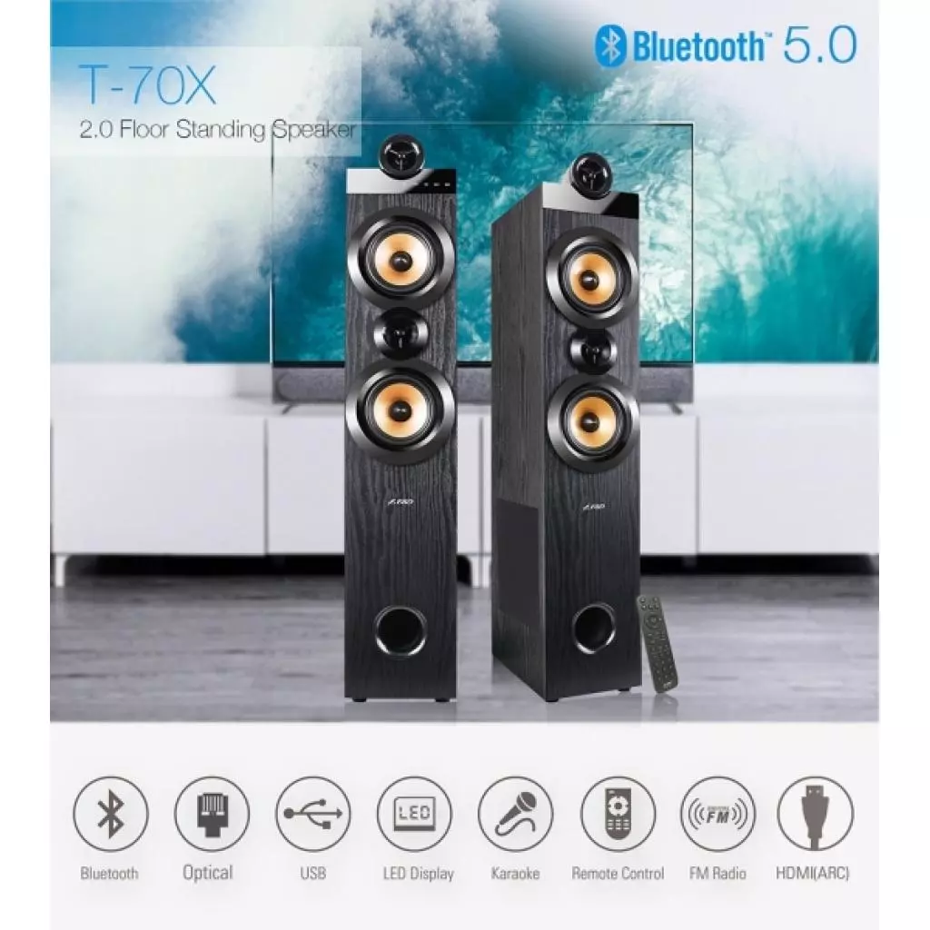 Акустическая система F&D T-70X Black - 1 Акустическая система F&D T-70X Black - 1