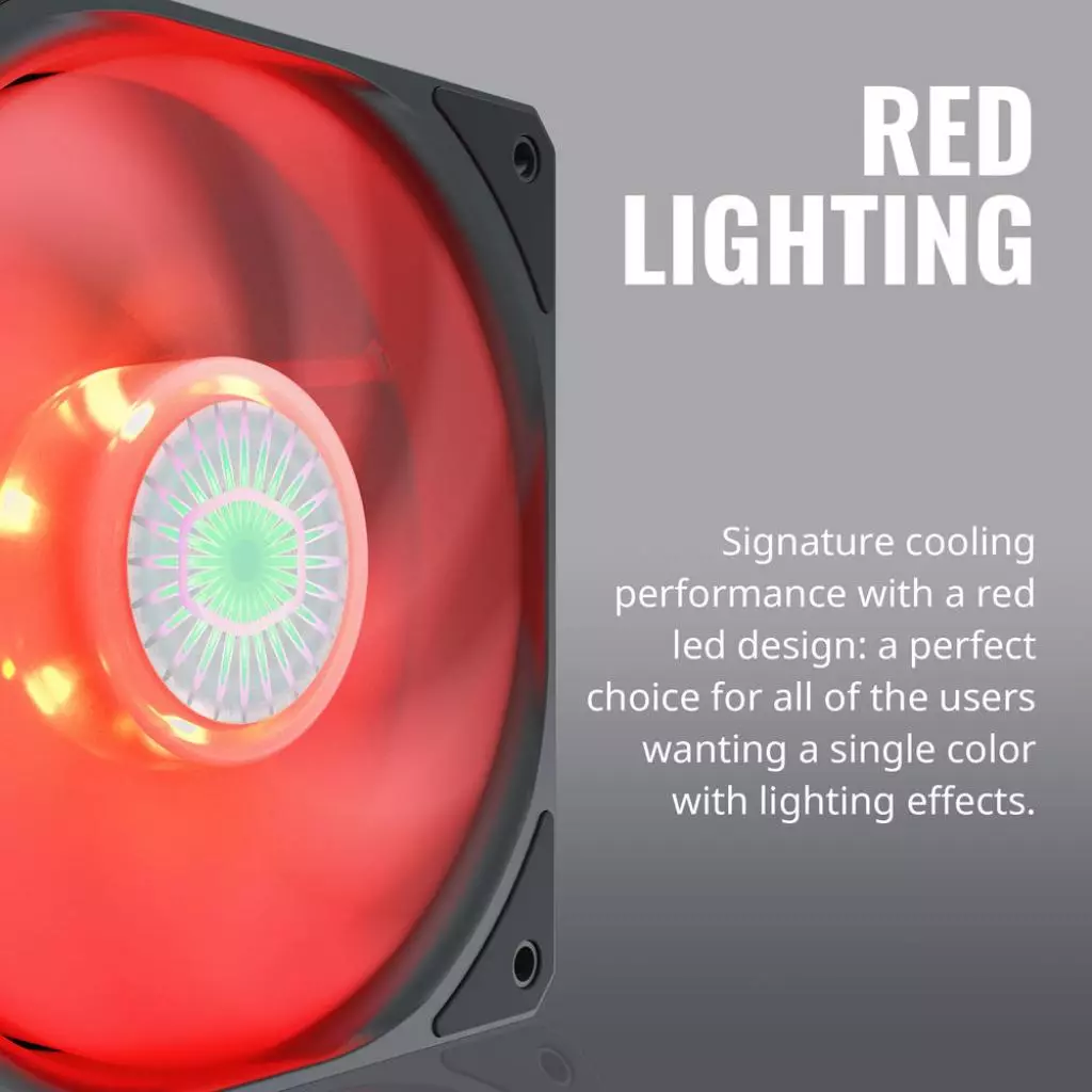 Кулер для корпуса CoolerMaster Master SickleFlow 120 Red (MFX-B2DN-18NPR-R1) - 4