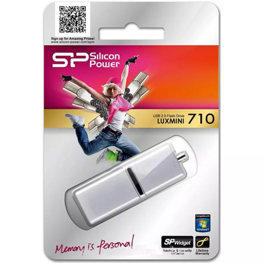 USB флеш накопитель Silicon Power 16Gb LuxMini 710 silver (SP016GBUF2710V1S) - 3 USB флеш накопитель Silicon Power 16Gb LuxMini 710 silver (SP016GBUF2710V1S) - 3