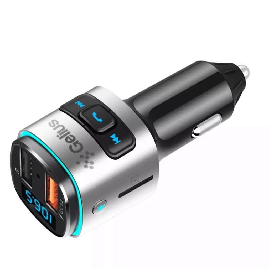 FM модулятор Gelius Pro RGB-QC GP-FMT040 Black/Silver - 2 FM модулятор Gelius Pro RGB-QC GP-FMT040 Black/Silver - 2