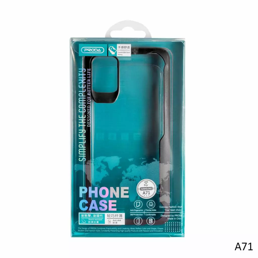 Чехол для моб. телефона Proda Hart TPU-Case для Samsung A71 Black (XK-PRD-HR-TPU-A71BK) - 1 Чехол для моб. телефона Proda Hart TPU-Case для Samsung A71 Black (XK-PRD-HR-TPU-A71BK) - 1