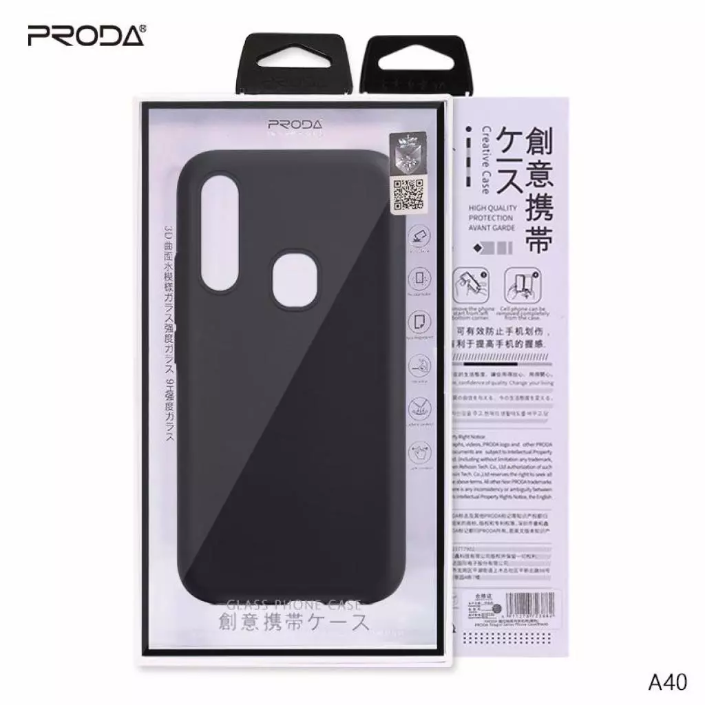 Чехол для моб. телефона Proda Soft-Case для Samsung A40 Black (XK-PRD-A40-BK) - 1