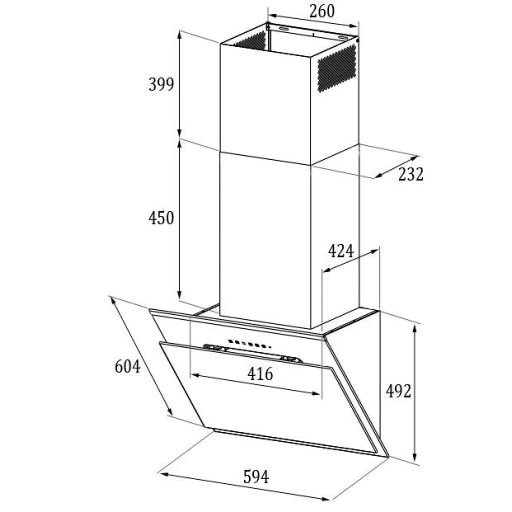 Вытяжка кухонная Gunter&Hauer LEONA 6 QW - 4