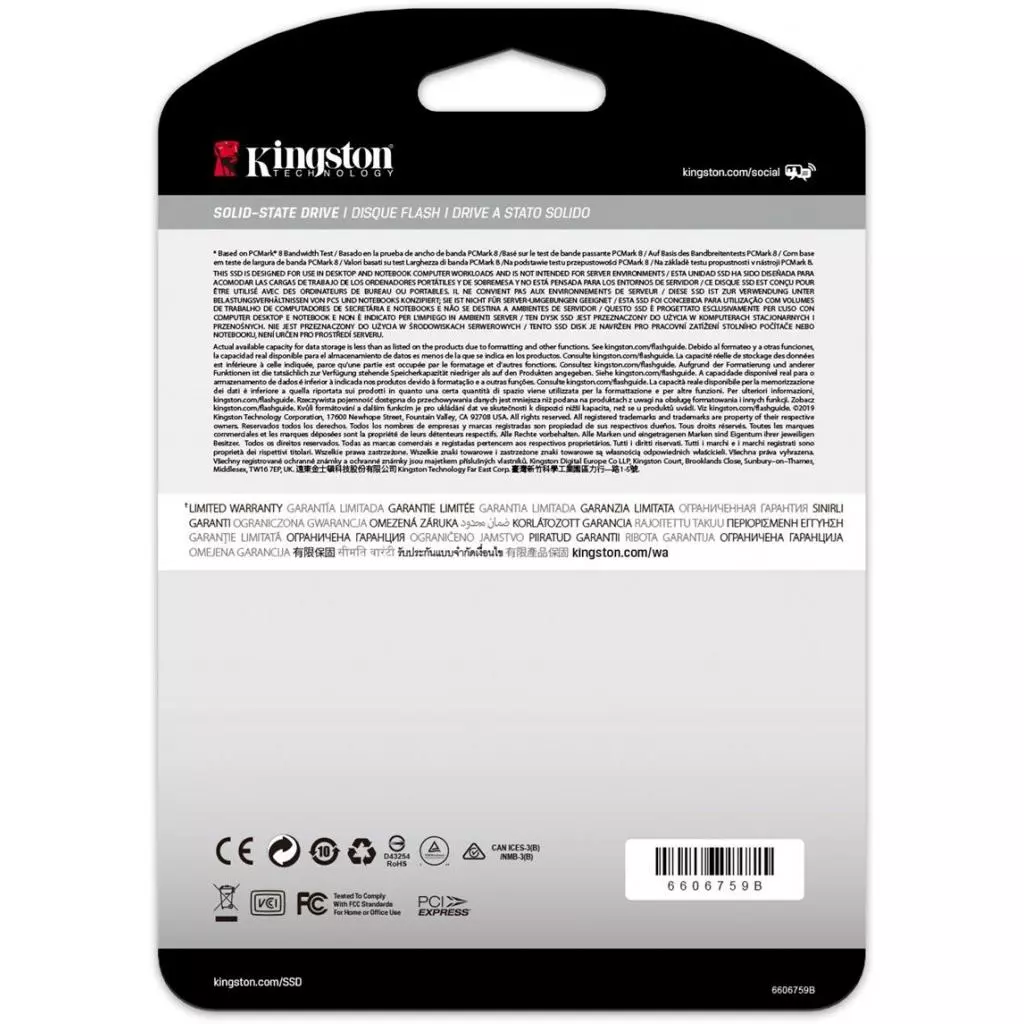 Накопитель SSD M.2 2280 2TB Kingston (SKC2500M8/2000G) - 2