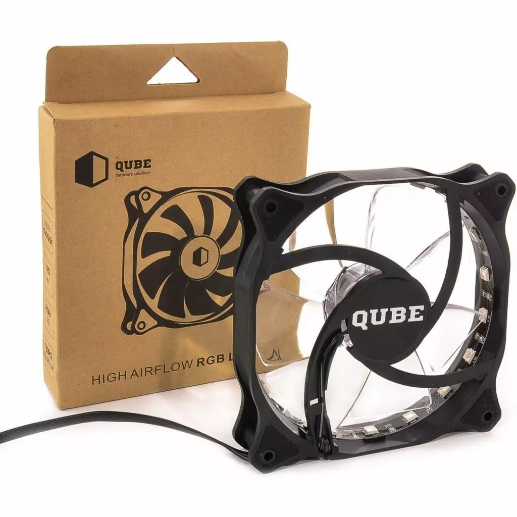 Кулер для корпуса Qube QB-RGB-120-18 - 3
