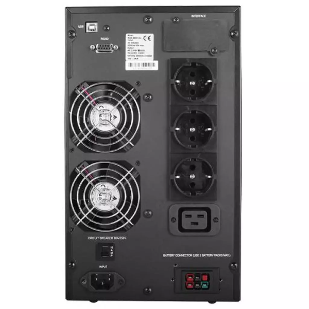 Источник бесперебойного питания Powercom MAC-2K Schuko - 1