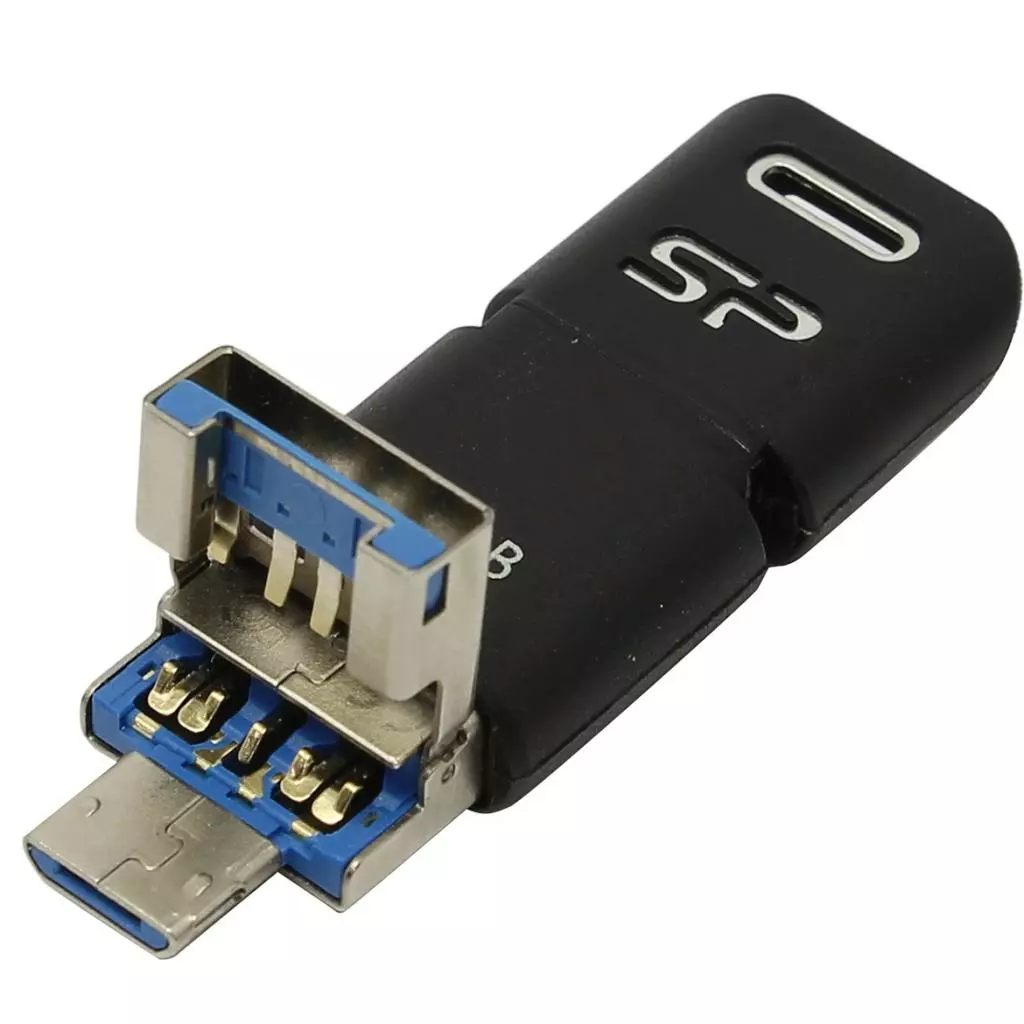 USB флеш накопитель Silicon Power 64GB Mobile C50 USB 3.1 Type-C (SP064GBUC3C50V1K) - 4