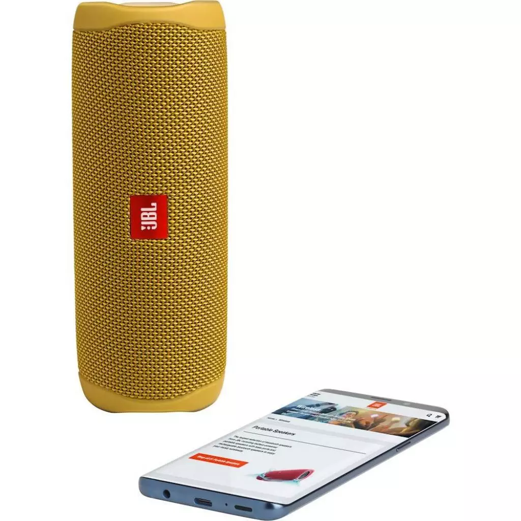 Акустическая система JBL Flip 5 Yellow (JBLFLIP5YEL) - 5