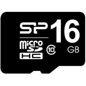 Карта памяти Silicon Power 16Gb microSDHC UHS-I class 10 (SP016GBSTHBU1V10SP)