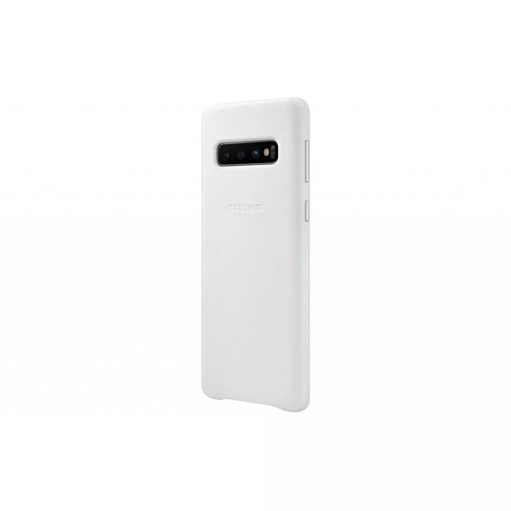 Чехол для моб. телефона Samsung Galaxy S10 (G973) Leather Cover White (EF-VG973LWEGRU) - 1