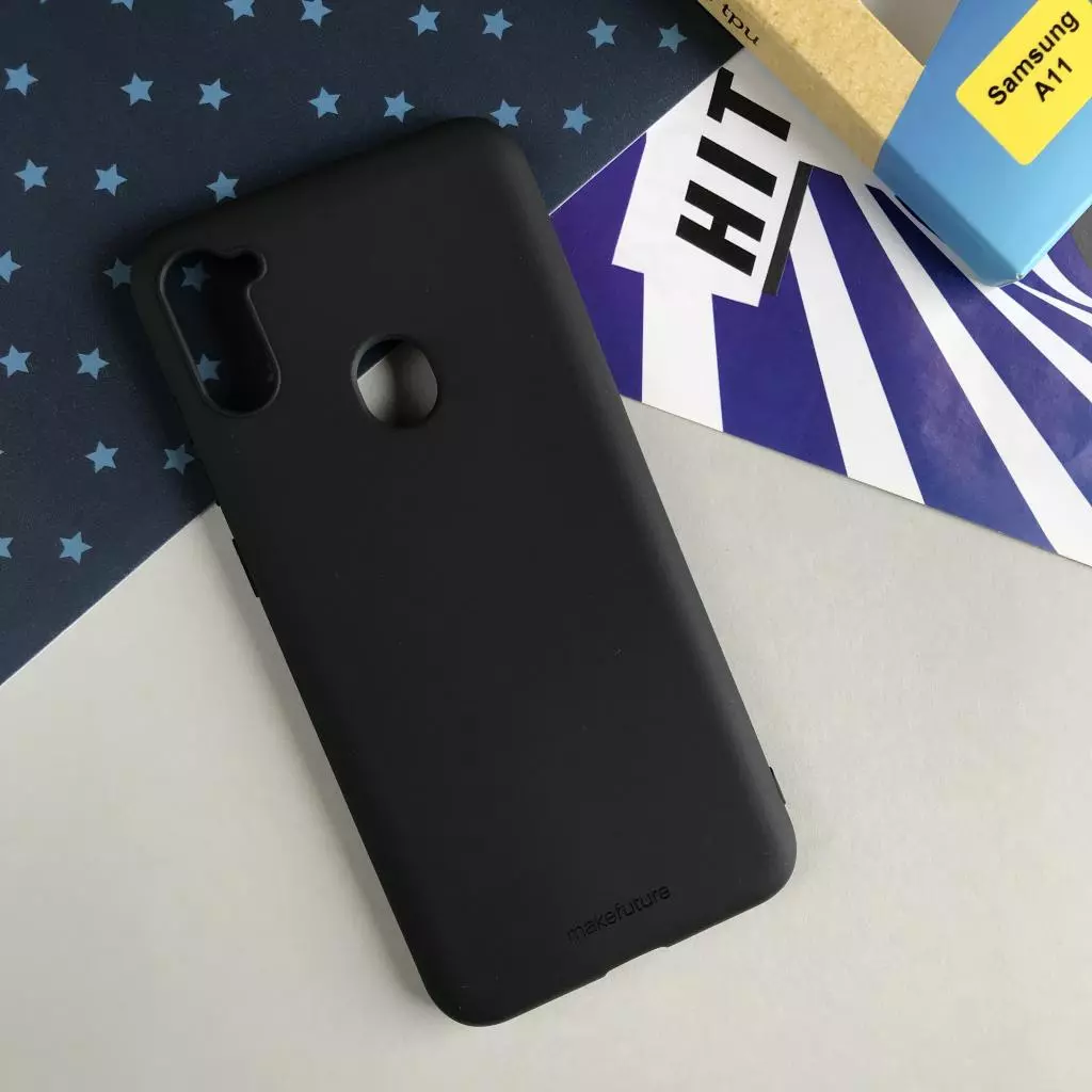 Чехол для моб. телефона MakeFuture Samsung A11 Skin (Matte TPU) Black (MCS-SA11BK) - 1