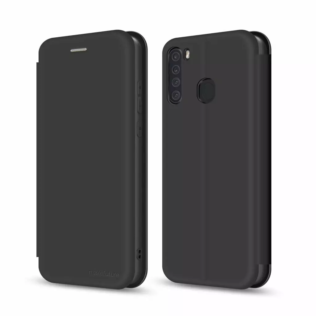 Чехол для моб. телефона MakeFuture Samsung A21 Flip (Soft-Touch PU) Black (MCP-SA21BK)
