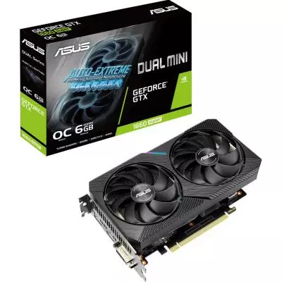 Видеокарта ASUS GeForce GTX1660 SUPER 6144Mb DUAL OC MINI (DUAL-GTX1660S-O6G-MINI)