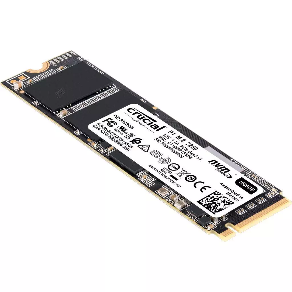 Накопитель SSD M.2 2280 1TB Micron (CT1000P1SSD8) - 1