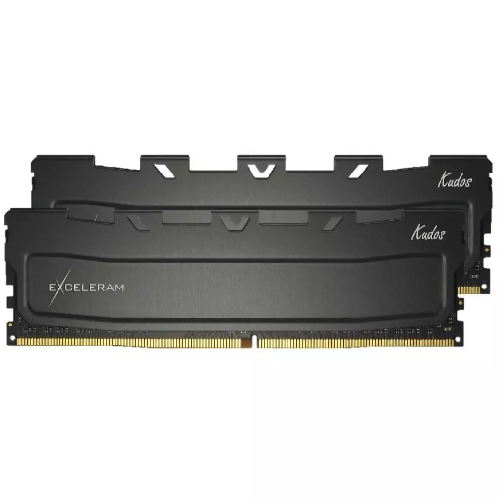 Модуль памяти для компьютера DDR4 32GB (2x16GB) 2400 MHz Black Kudos eXceleram (EKBLACK4322415CD)