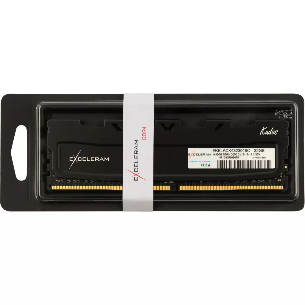 Модуль памяти для компьютера DDR4 32GB 3000 MHz Black Kudos eXceleram (EKBLACK4323016C) - 2