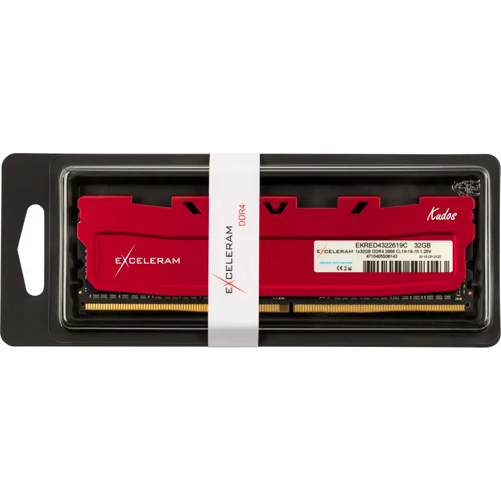 Модуль памяти для компьютера DDR4 32GB 2666 MHz Red Kudos eXceleram (EKRED4322619C) - 2