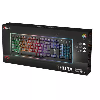 Клавиатура Trust GXT 860 Thura Semi-mech keyboard UKR (21839) - 6 Клавиатура Trust GXT 860 Thura Semi-mech keyboard UKR (21839) - 6