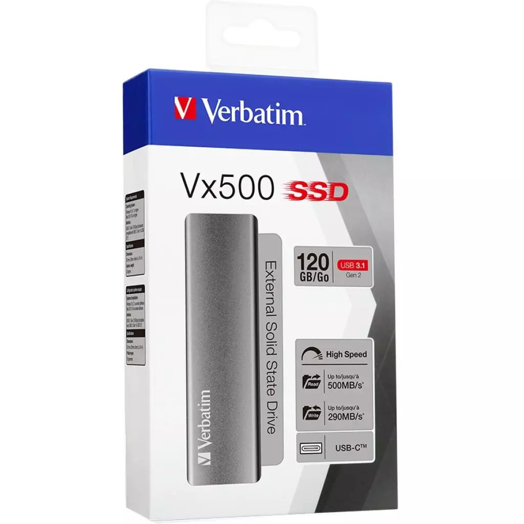 Накопитель SSD USB 3.1 120GB Verbatim (47441) - 3