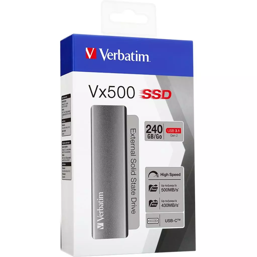 Накопитель SSD USB 3.1 240GB Verbatim (047442) - 3