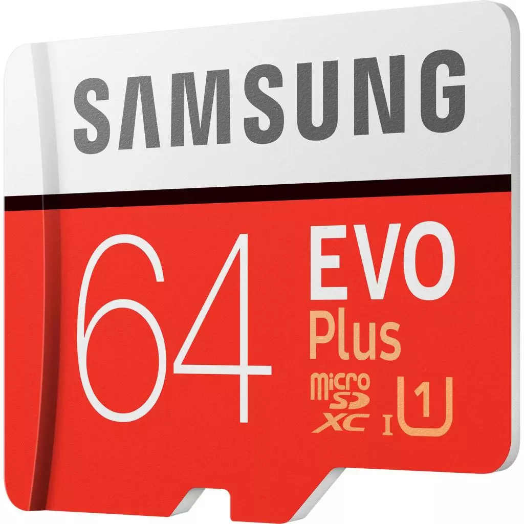 Карта памяти Samsung 64GB microSDXC class 10 UHS-I U1 Evo Plus V2 (MB-MC64HA/RU) - 3 Карта памяти Samsung 64GB microSDXC class 10 UHS-I U1 Evo Plus V2 (MB-MC64HA/RU) - 3