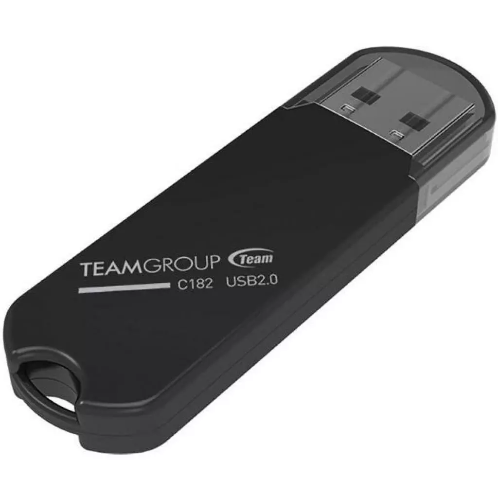 USB флеш накопитель Team 64GB C182 Black USB 2.0 (TC18264GB01) - 1