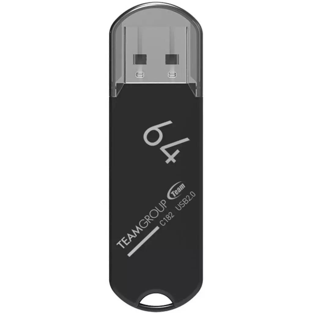 USB флеш накопитель Team 64GB C182 Black USB 2.0 (TC18264GB01)