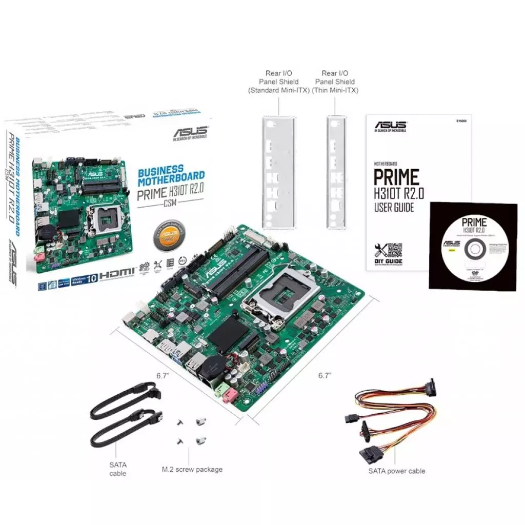 Материнская плата ASUS PRIME H310T R2.0/CSM - 6