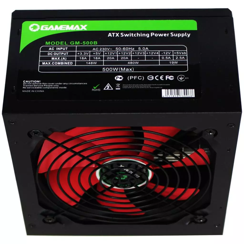 Блок питания Gamemax 500W (GM-500B) - 2 Блок питания Gamemax 500W (GM-500B) - 2