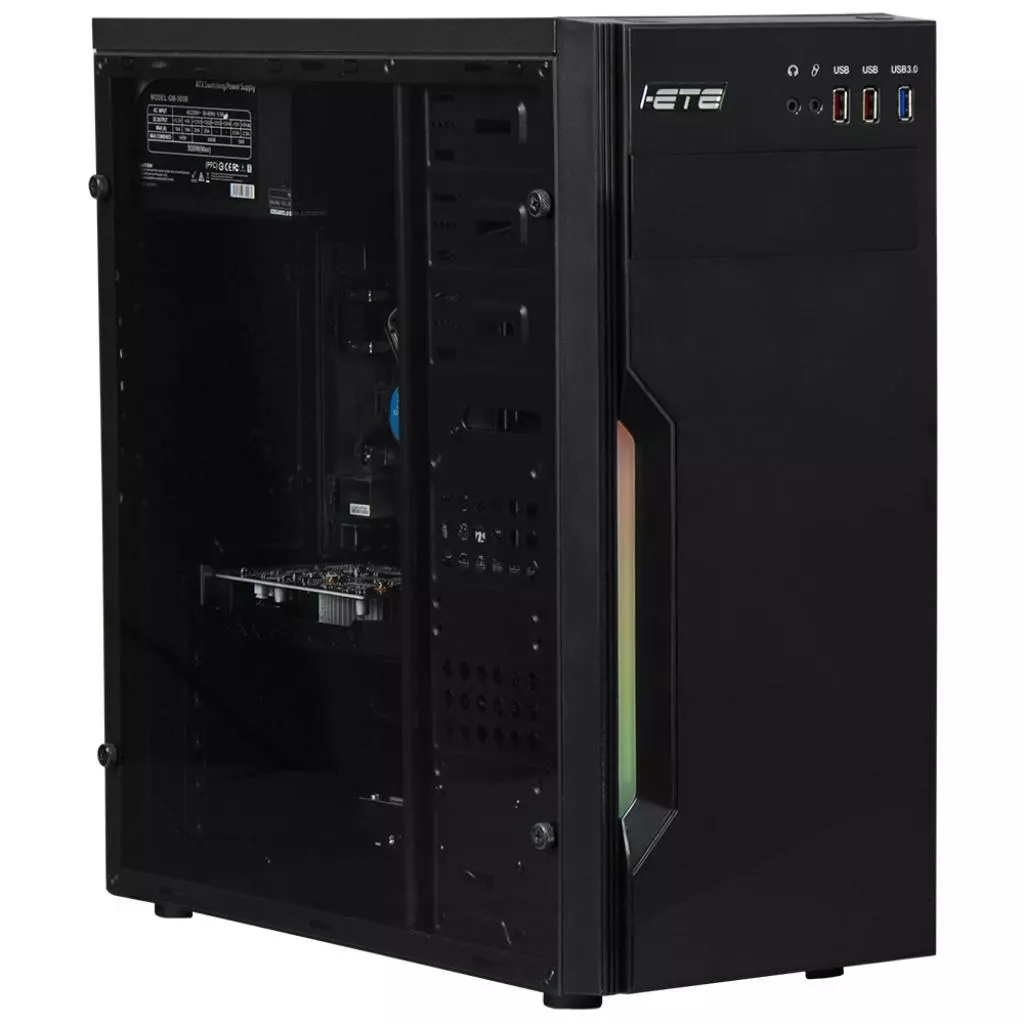 Компьютер Ete GAME VIRGO / i3-9100F (HB.9100F.810.GT1030.B42RGB500W.BN)