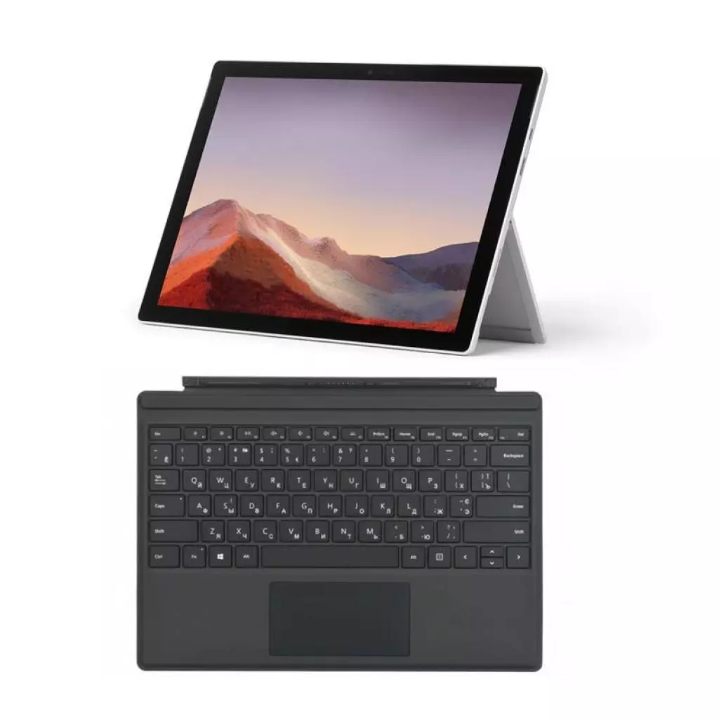 Планшет Microsoft Surface Pro 7 12.3” UWQHD/Intel i5-10350G4/8/256/W10P/Silver (PVR-00001+FMN-00001) - 1